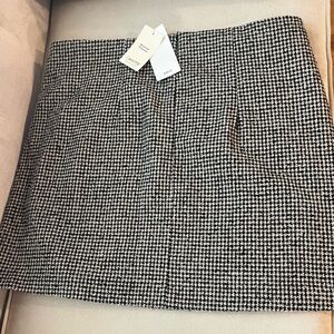 NWT Mango Tweed Plaid Skirt